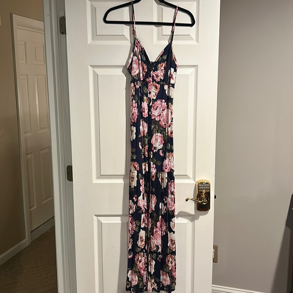 Size large floral long dress